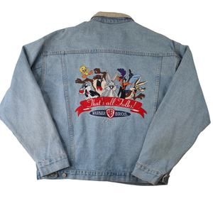 Vintage Looney Tunes "Thats all Folks" Denim Jacket
